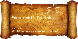 Pospischil Delinke névjegykártya